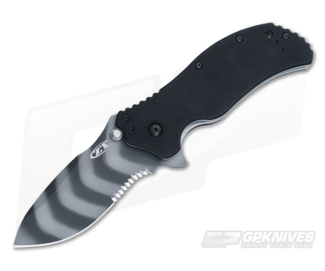 Zero Tolerance 0350TSST Tiger Stripe Serrated Flipper for sale