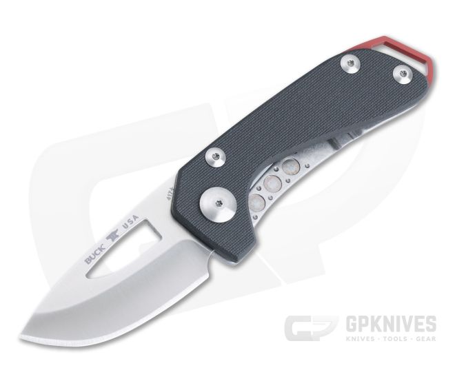 Buck 417 Budgie S35VN Black G10 Frame Lock Folding Knife For Sale