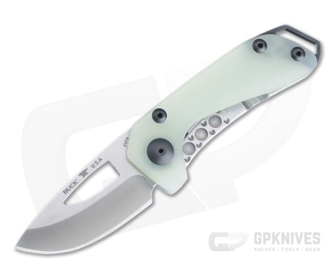 Buck 417 Budgie S35VN Jade Green G10 Frame Lock Folding