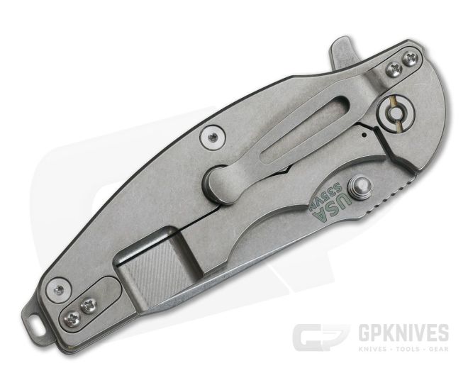 Hinderer Jurassic Flipper Gray G10 3.25