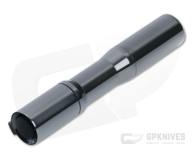 CWF Micro Click Flashlight - Zirconium with Damascus Clip 4000K