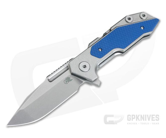 Hinderer Knives Full Track Spear Point 20CV Blue G10