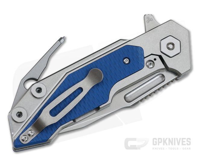 Hinderer Knives Full Track Spear Point 20CV Blue G10