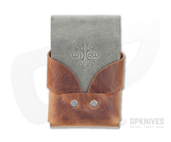 Willow Craft Goods Slim Swaddle Leather Wallet with Sierra And Charcoal