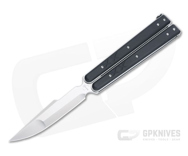 Boker Plus Balisong Tactical Large Satin D2 Black G10 Balisong Folding Knife For Sale