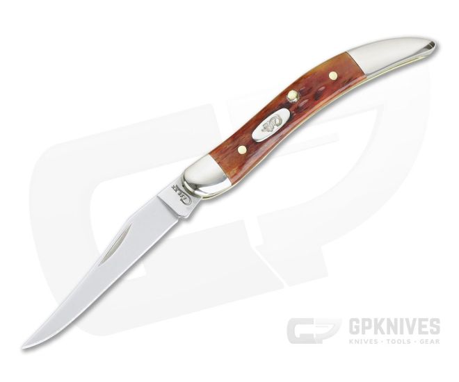 Case Small Texas Toothpick 07400 Pocket Worn Harvest Orange