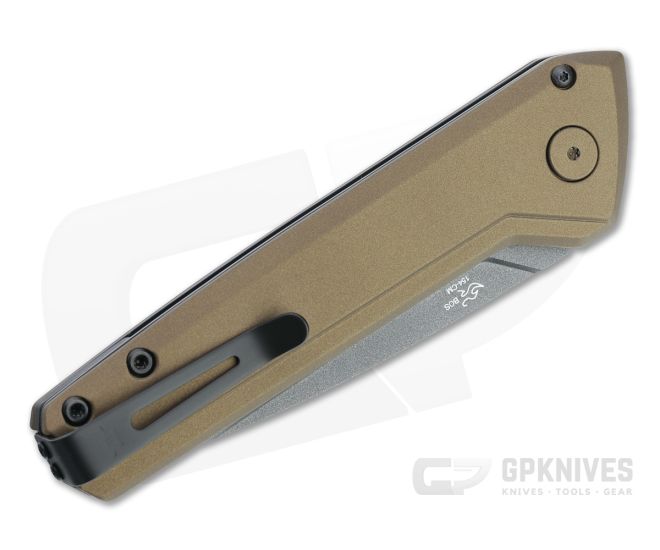 Buck Deploy Automatic Tungsten Gray 154CM Burnt Bronze