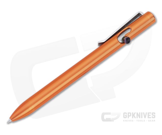 Tactile Turn Standard Bolt Action Pen Aluminum Orange TiMascus Bolt