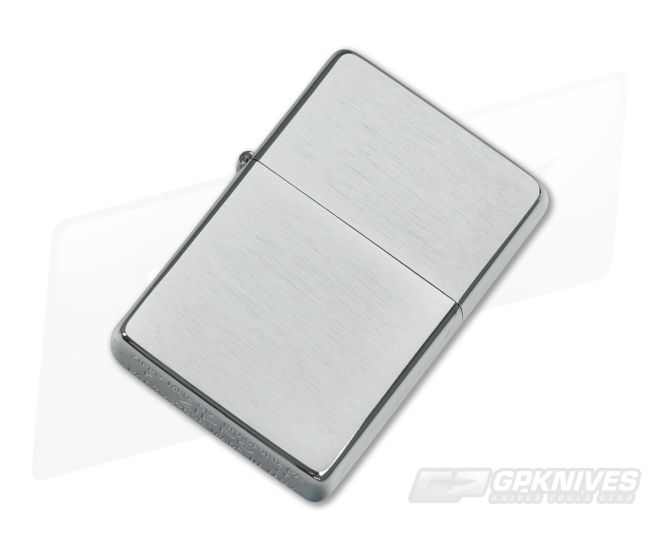 Zippo Windproof Lighter Vintage Brushed Chrome without Slashes 230.25