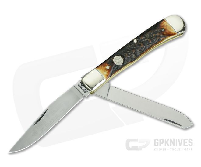 Boker Solingen Trapper Stag Traditional Slip Joint Knife For