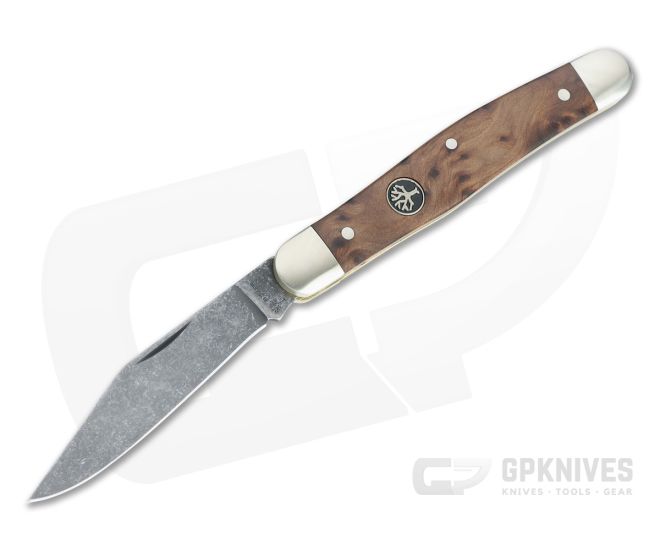 Boker Solingen Stockman Single Blade Thuya Wood Slip Joint Folding Knife  For Sale