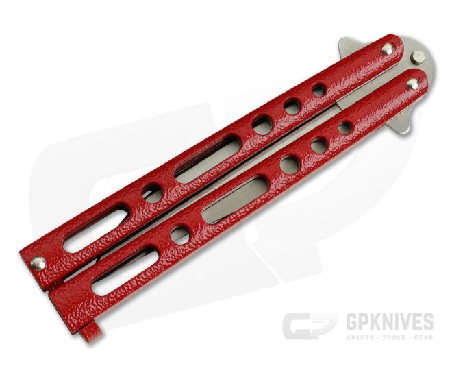 Bear & Son Cutlery Butterfly 117R Clip Point Blade Ruby Red Handle