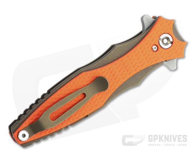 Hinderer Maximus Flipper Bayonet 20CV Orange G10 Battle