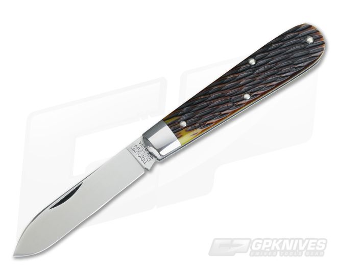 Tidioute Cutlery #15 Boys Knife in Antique Yellow Jig Bone