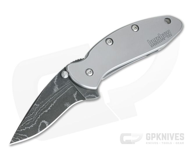 髭侍 Kershaw Chive Damascus - Ken Onion Flipper - 1600DAM