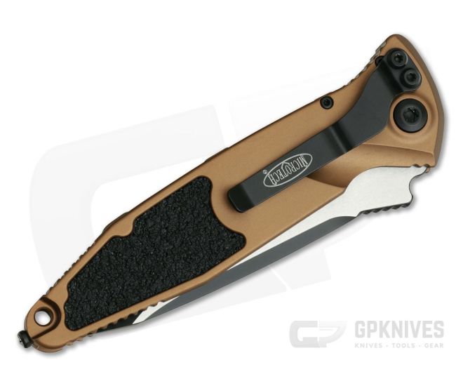 Microtech Socom Elite Tan Tanto Black 204P Plain Edge Microtech Socom Elite Tan Tanto Black 204P Plain Edge