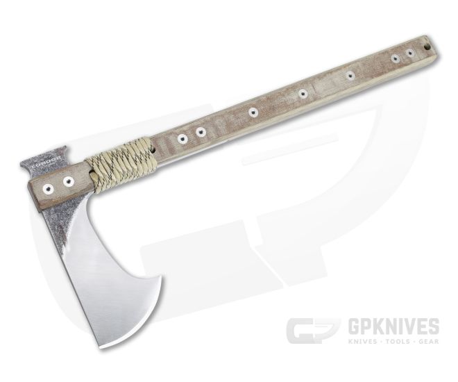 Condor Tool & Knife Tactical P.A.S.S. Hawk Axe 1075 Canvas Micarta Tomahawk For Sale
