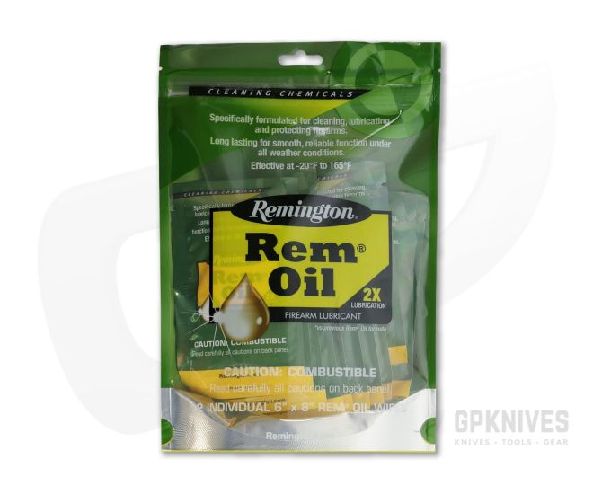 Remington Rifle Cleaning New Rem Oil Wipes ORMD 18411 