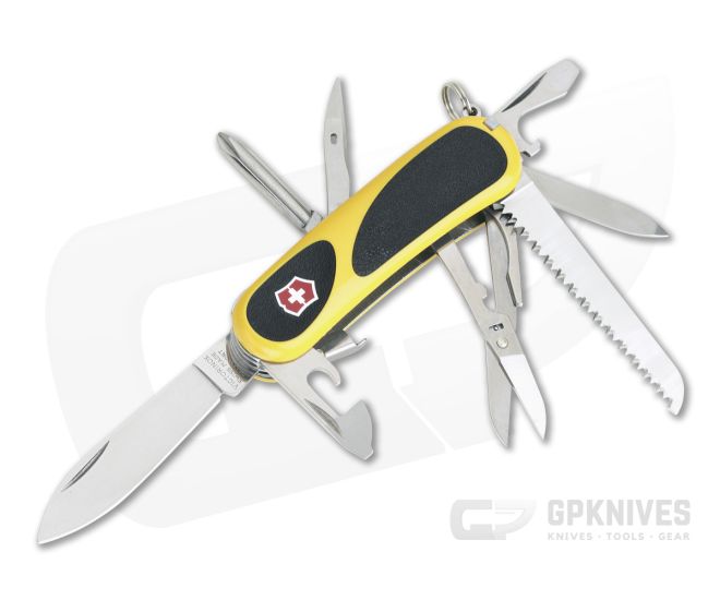 Victorinox Evolution Grip S18 Yellow Swiss Army Knife For Sale