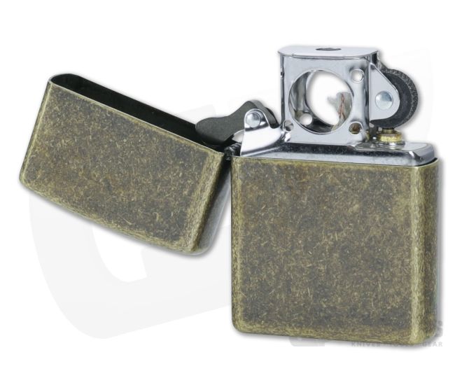 Zippo Antique Brass Flat Bottom Windproof Pipe Lighter For Sale