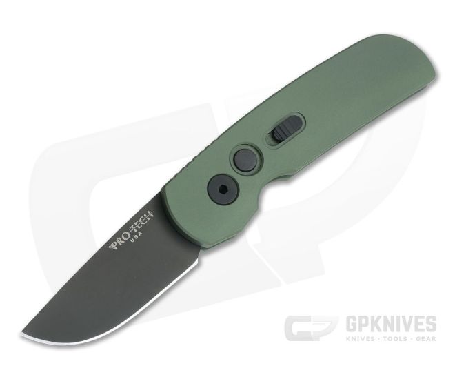 Protech CalMigo Green CA Legal Auto DLC 1.99 154CM 2205-GREEN Button Lock  Automatic Knife For Sale