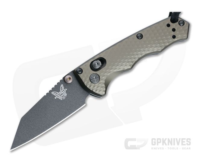 Benchmade Full Immunity Black CPMM4 Flat Dark Earth Aluminum AXIS Lock