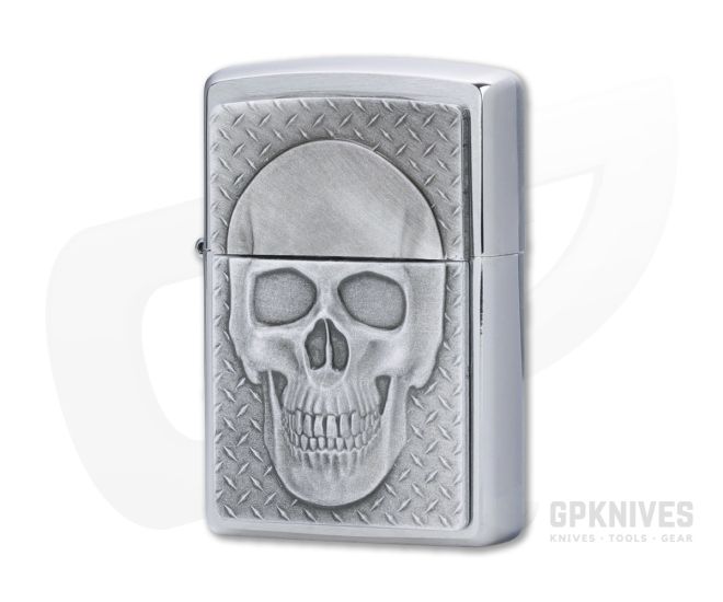 Brain Shows When Lid Is Open #29818 Zippo Skull With Brain Surprise 