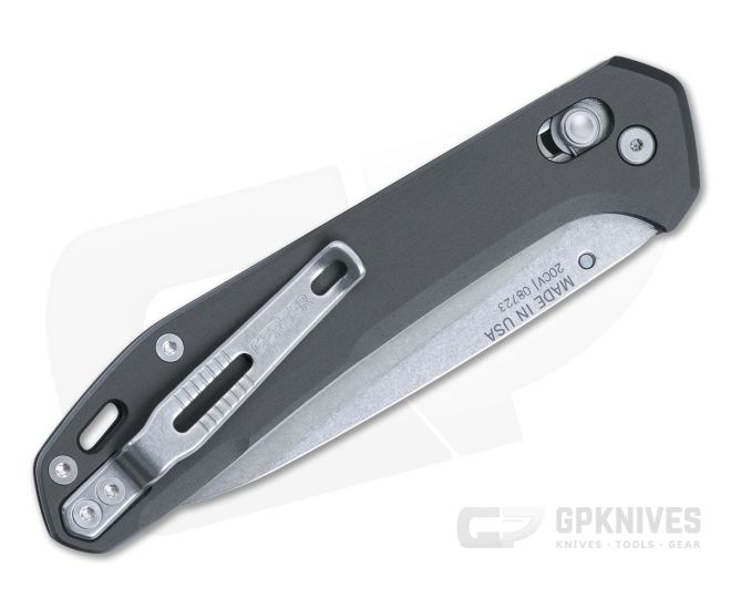 Gerber Savvy Gray Aluminum Pivot Lock 20CV Folding Knife 30