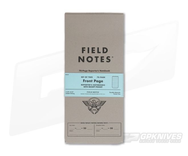 Field Notes Front Page Reporter's 70Page Notebooks Two Pack For Sale