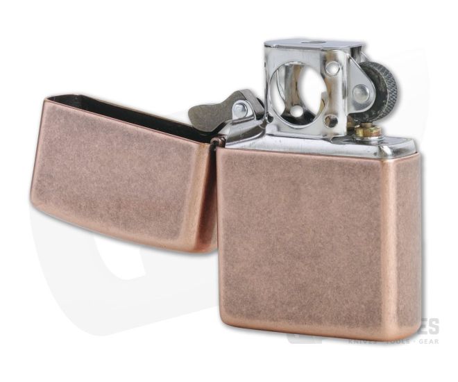 Zippo Antique Copper Flat Bottom Windproof Pipe Lighter For Sale