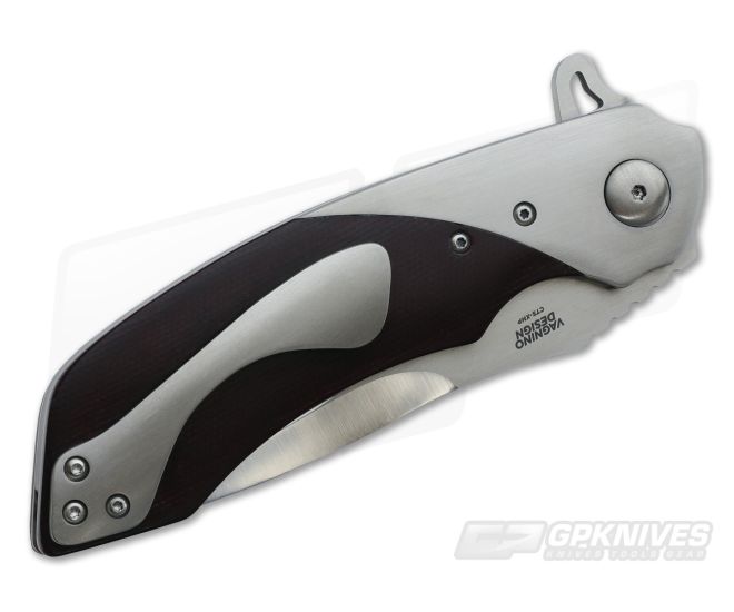 Schrade Locking Fold Spear Point Pocket Knife Linerlock Rattlesnake Skin Inlay