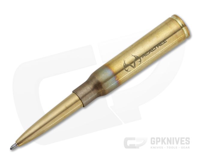 Fisher Space Pen x Realtree .338 Lapua Cartridge Raw Brass