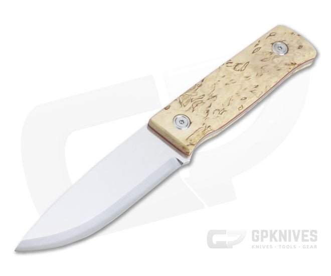 Marttiini Knives Tundra Curly Birch Scandinavian Grind Full Tang Bushcraft Knife For Sale