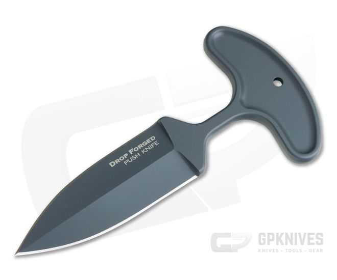 Cold Steel 52100 Drop Dagger Push Knife Grey Teflon 36MJ Fixed