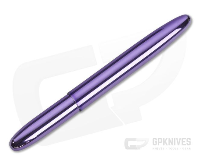 Chrome & Purple Passion NEW Bullet Ballpoint Pen with Clip Fisher Space Pen