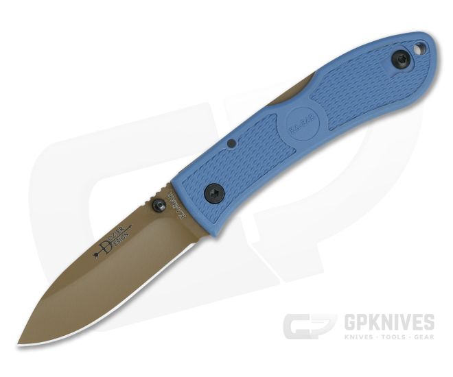 Kabar Knives Dozier D2 Folding Hunter Steel Blue Folding Knife For Sale