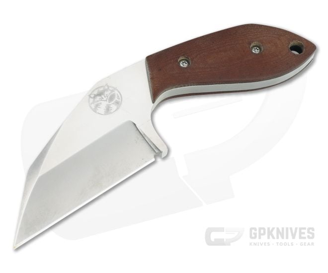 Trash Panda Knives F Off Stonewashed CPM-3V Antique Brown Micarta