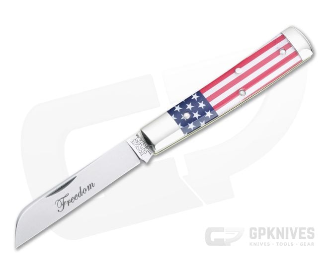 Tidioute Cutlery 49 Freedom Blem A Sheepsfoot Jack Flag Acrylic Slip