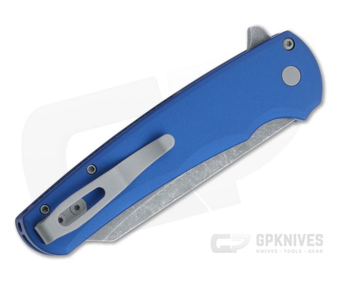 トロキス　ロビン Pro-Tech Blue Malibu Operator Flipper Knife, DLC Reverse