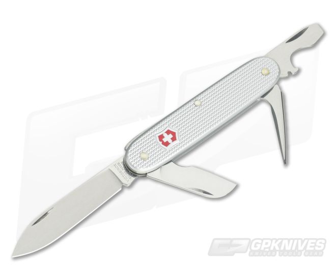 Victorinox Cadet Swiss Army Knife Silver Alox V53042 - Smoky Mountain Knife  Works