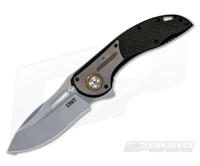CRKT XOC Ikoma Deadbolt Lock Carbon Fiber XHP Flipper Knife For Sale
