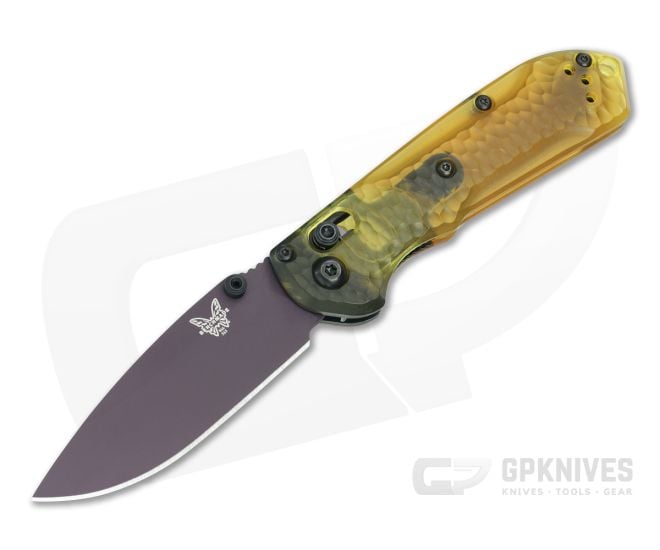 Benchmade 565PL-2501 Mini Freek - Purple M4 - Ultem Handle