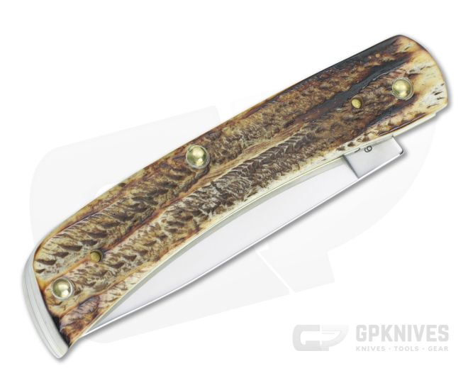 Case Sod Buster Jr. Burnt Bone Stag 65310 Slip Joint Knife