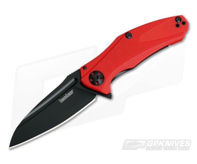 Shredded teknisk Fabrikant Kershaw Natrix Mini Red G10 Black Blade Sub-Frame Lock KVT Flipper 7006RDBLK