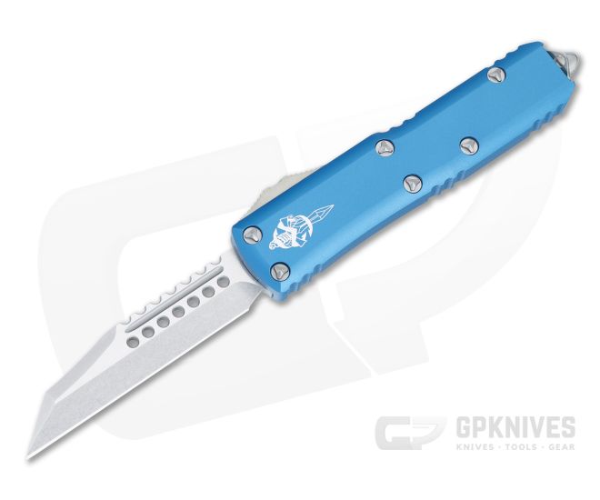 Microtech UTX-85 Warhound Blue OFTF 719W-10BLS Automatic Knife