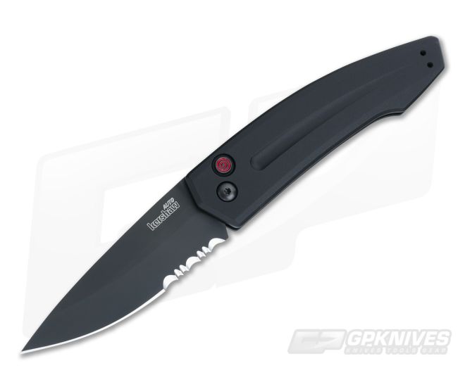 Kershaw Knives Launch 2 Black Serrated Automatic Push Button Folder
