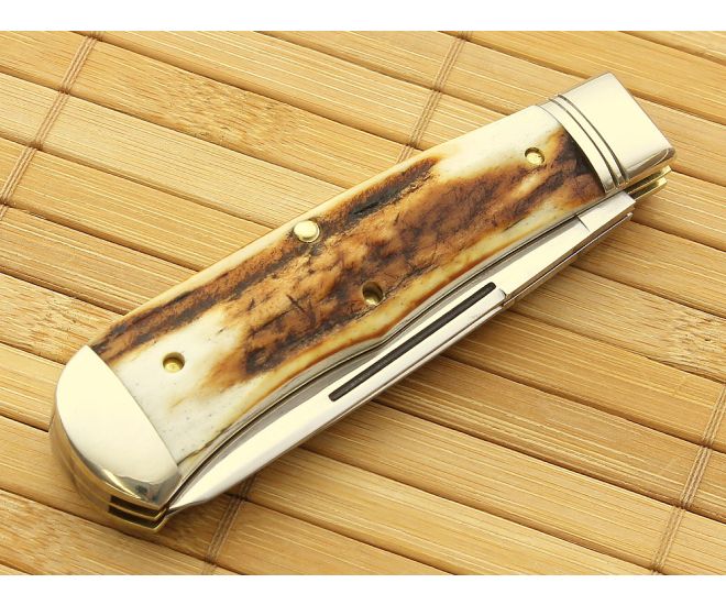 スタッグ　63.9% Great Eastern Cutlery Northfield #73 Scout Burnt Stag S