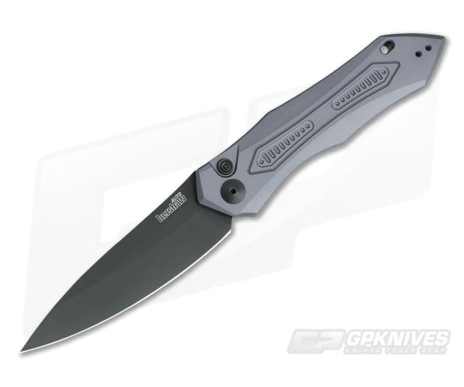 Kershaw Launch 6 Gray Aluminum Black DLC 7800GRYBLK Automatic Knife for
