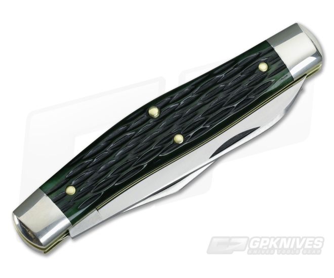 Great Eastern #81 Bull Moose Green Jigged Bone Tidioute 2 Blade