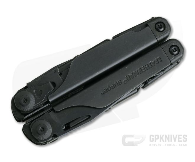 Leatherman Surge Stainless Steel Multi-Tool with Black MOLLE Sheath (Black  Oxide, Boxed)